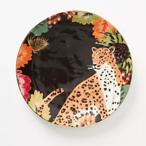 Anthropologie Henriette Cheetah Desert Plate - Picture 1 of 2